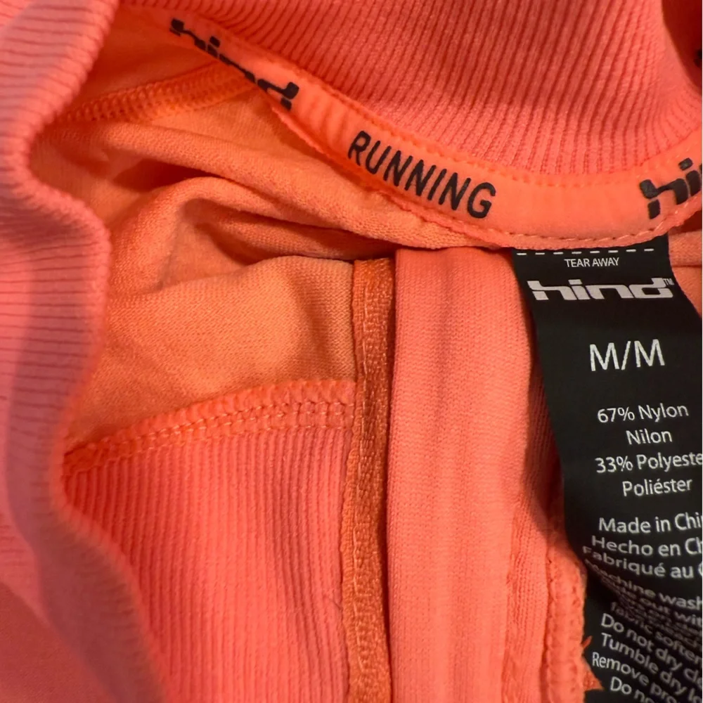 Hind vibrant pinkish orange running jacket size medium - Picture 6 of 16